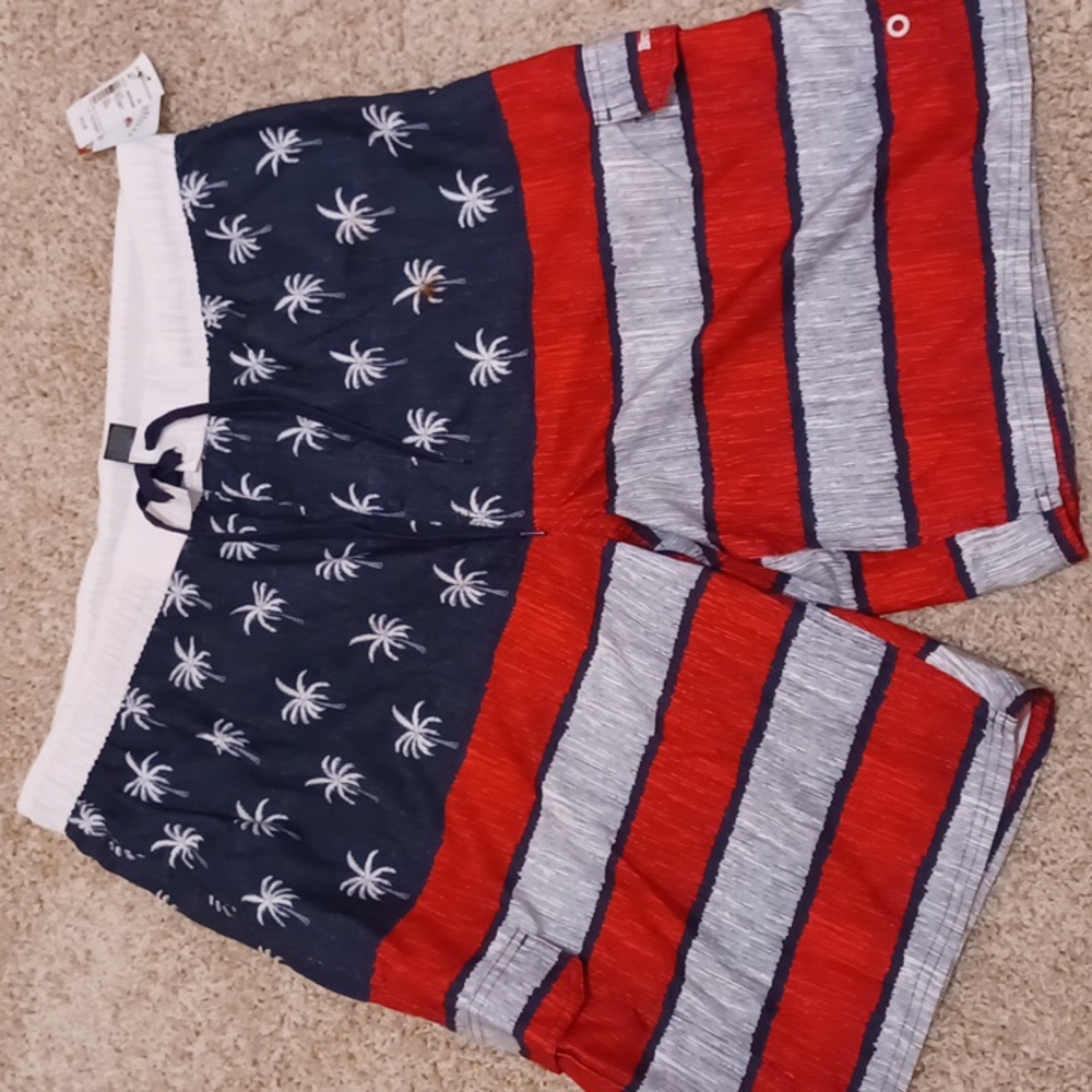 American Palm Trees Beverly Hills Polo NWT Swim Shorts Trunks